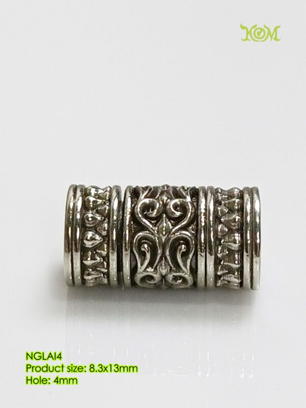 NGLAI4Whitebrass amulet rear connector - Image 9
