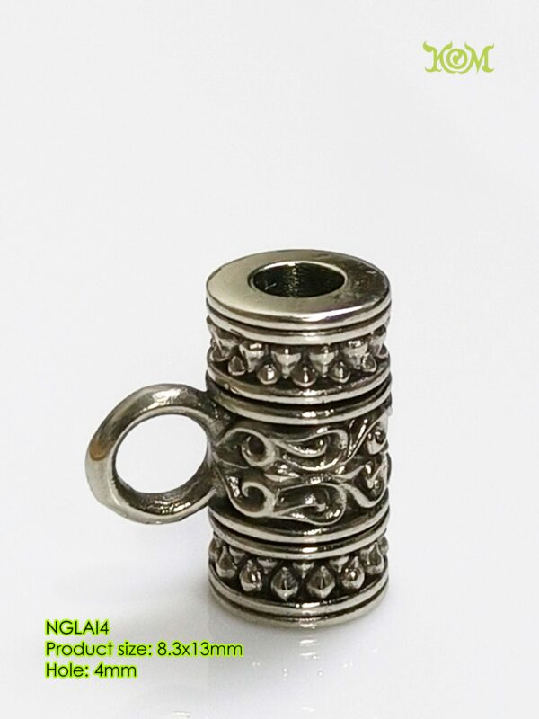 NGLAI4Whitebrass amulet rear connector - Image 7