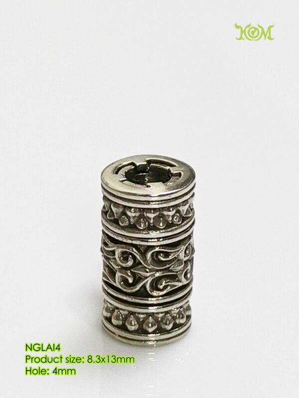 NGLAI4Whitebrass amulet rear connector - Image 6
