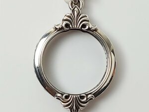 RND28Silver925 round amulet casing inner diameter 28mm