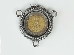 3RND10Silver925 round amulet casing inner diameter 26mm