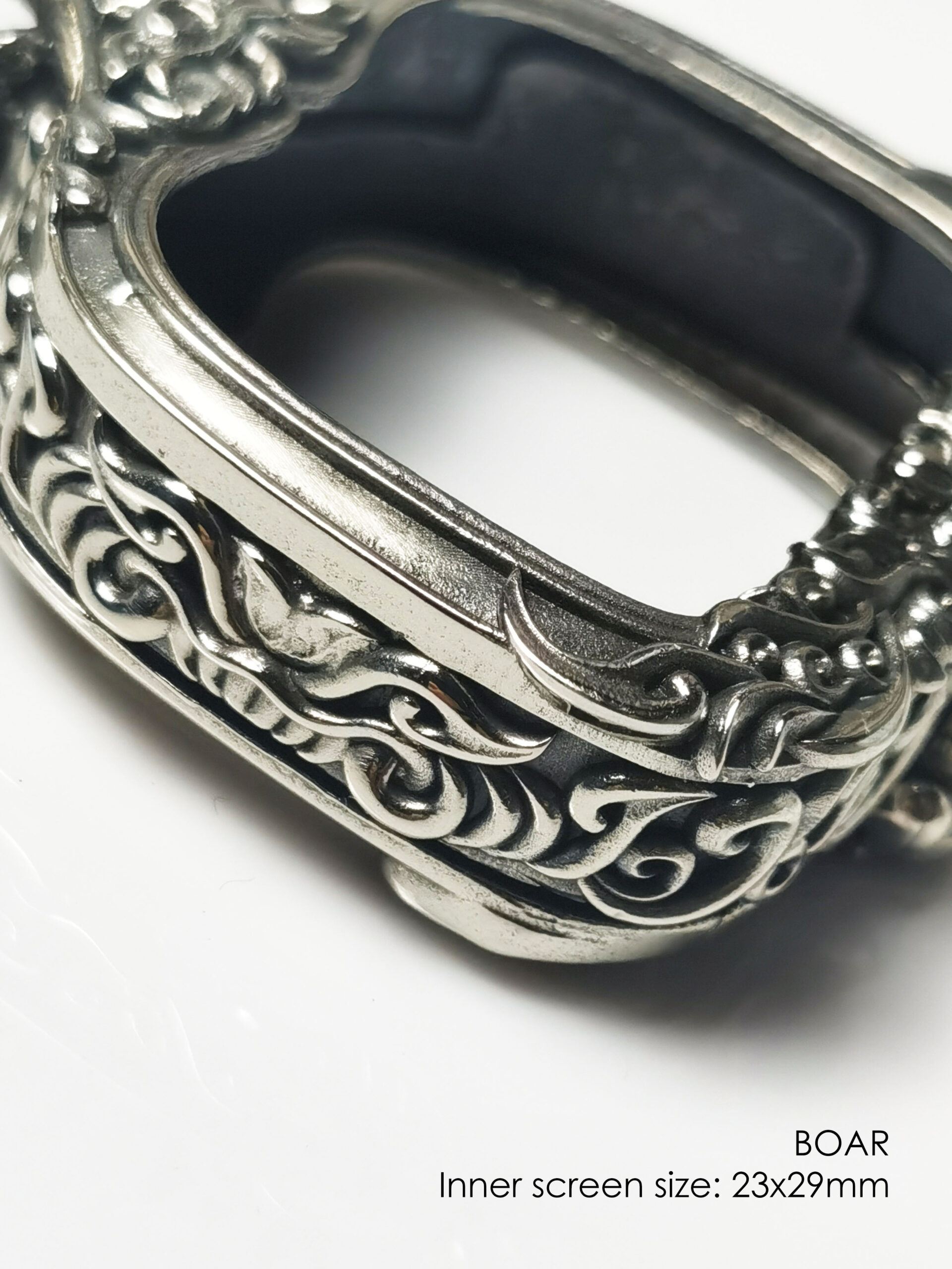 BOARWhitebrass amulet casing inner size 23x29mm - Image 9