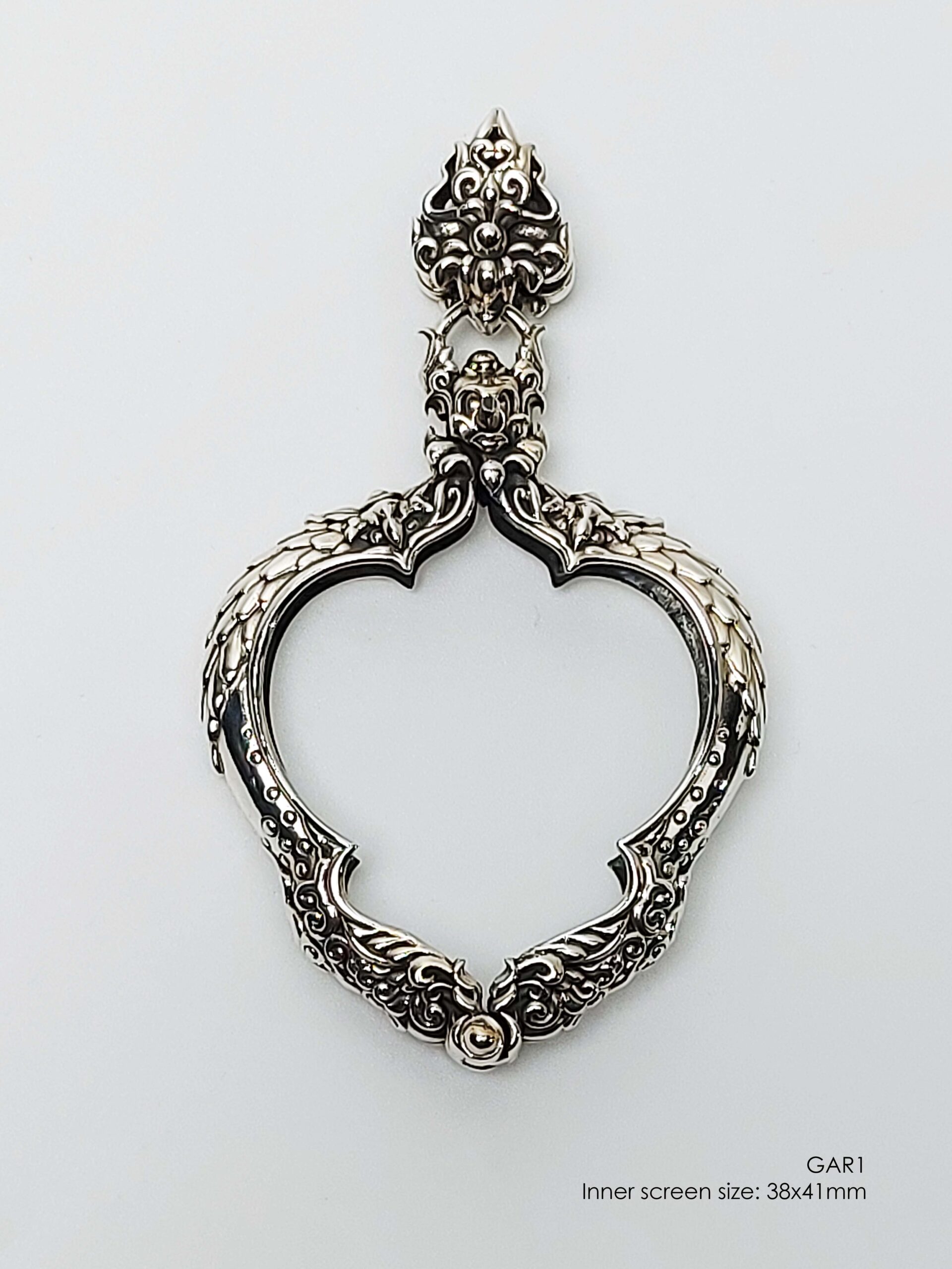 GAR1Silver925 Garuda1 amulet casing 38x41mm - Image 3