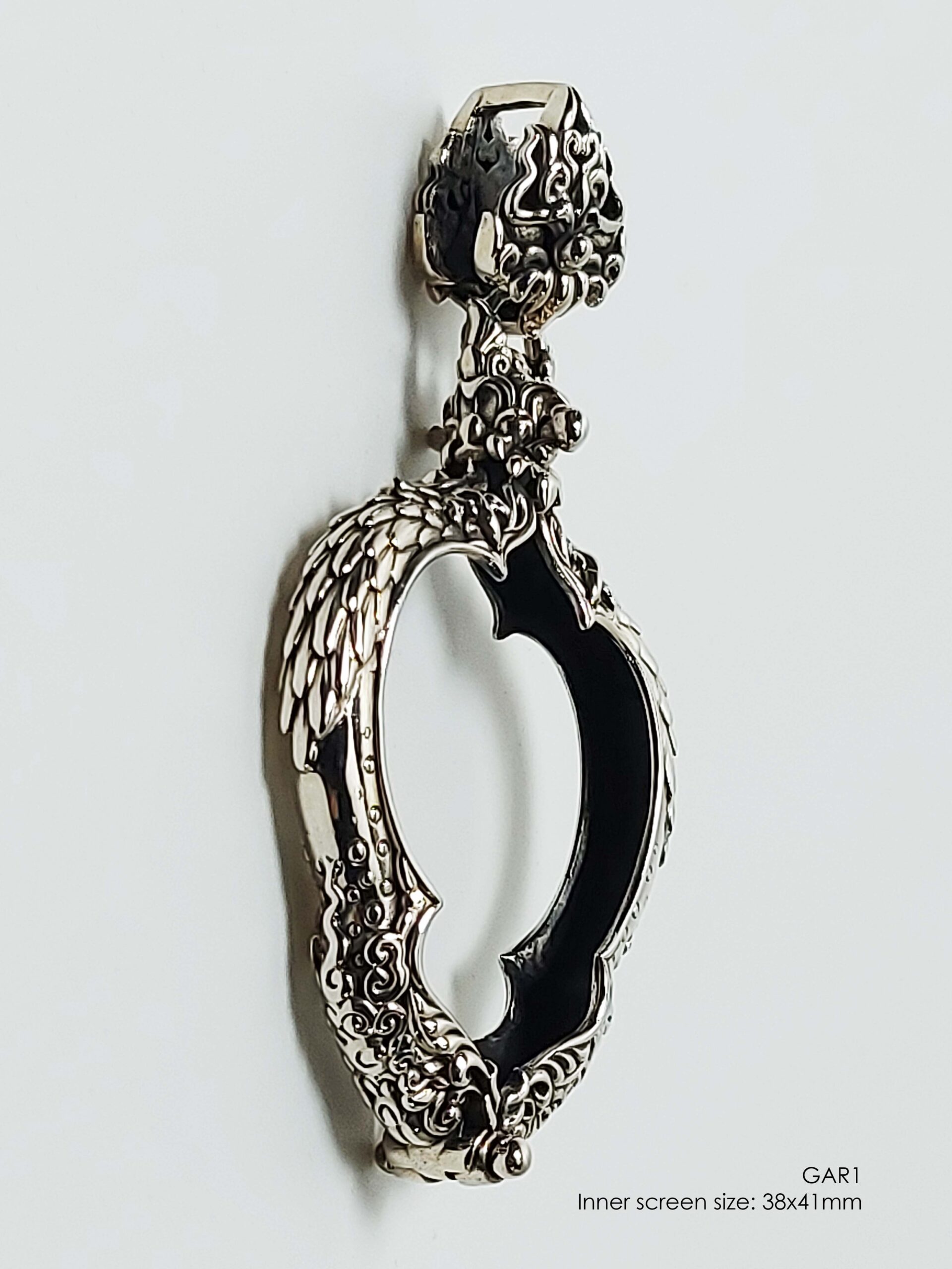GAR1Silver925 Garuda1 amulet casing 38x41mm - Image 6