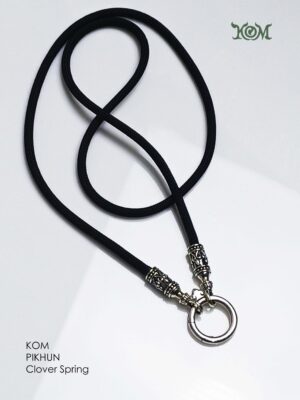 KOM Pikhun Silver925 rope necklace with Clover Spring