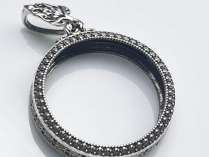 PS1RND31Silver925 round amulet casing inner diameter 31mm