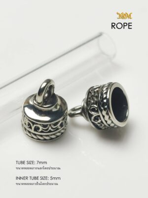 ROPEWB07 Rope Whitebrass Takrud casing tube size 7mm