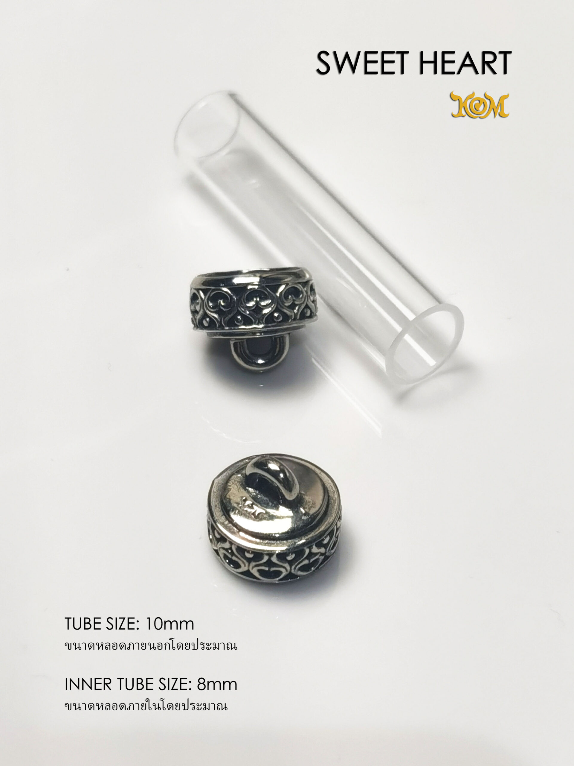 SWEETHEARTWB10 Sweet Heart Whitebrass Takrud casing tube size 10mm - Image 7