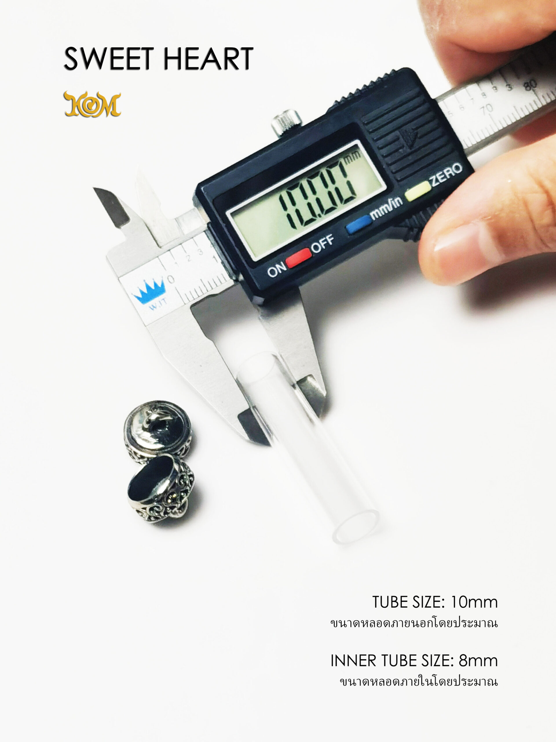 SWEETHEARTWB10 Sweet Heart Whitebrass Takrud casing tube size 10mm - Image 4