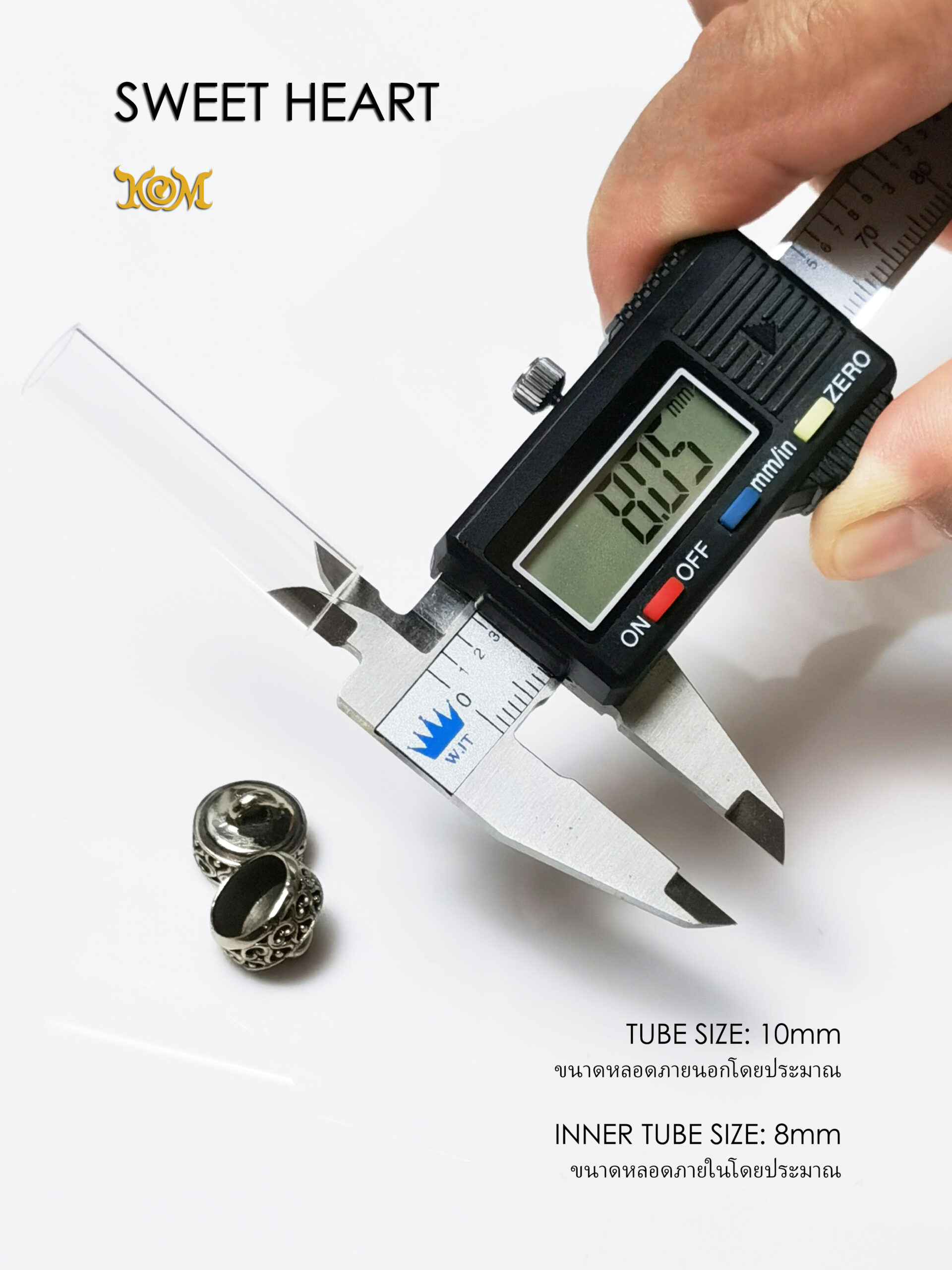 SWEETHEARTWB10 Sweet Heart Whitebrass Takrud casing tube size 10mm - Image 3