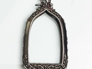 THALWhitebrass Hanuman Thaleng Sub amulet casing inner screen size 24x39mm