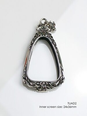 TUAD2Silver925 LP Tuad amulet casing inner screen size 24x36mm