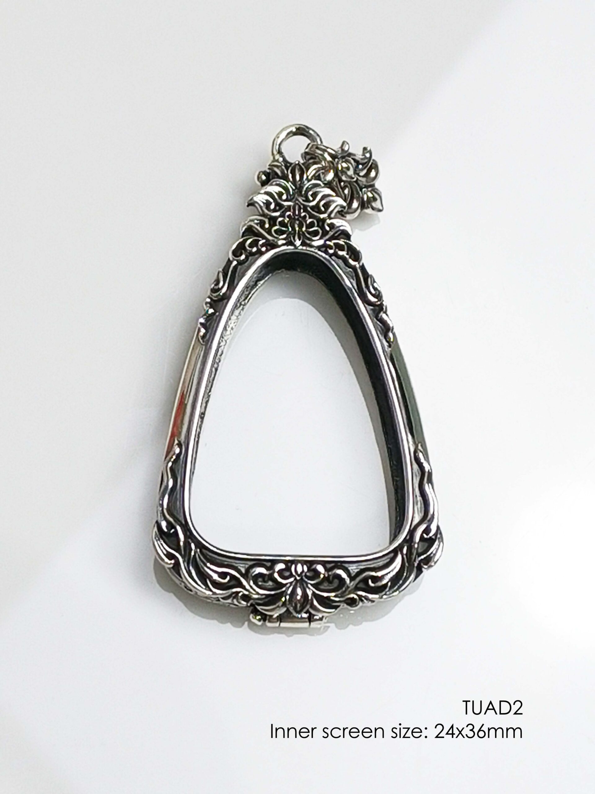 TUAD2Silver925 LP Tuad amulet casing inner screen size 24x36mm