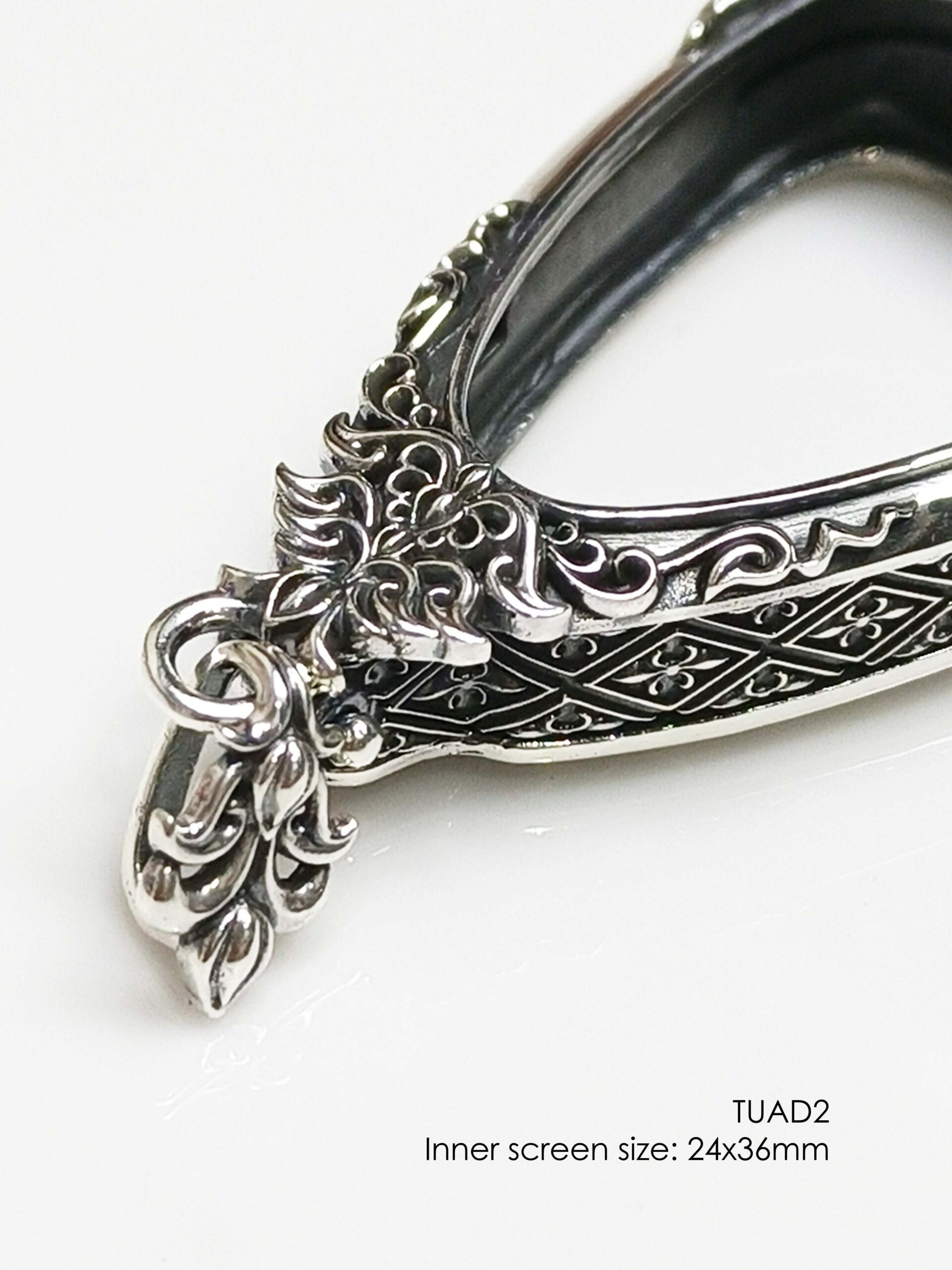 TUAD2Silver925 LP Tuad amulet casing inner screen size 24x36mm - Image 8