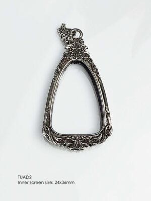 TUAD2Whitebrass LP Tuad amulet casing inner screen size 24x36mm