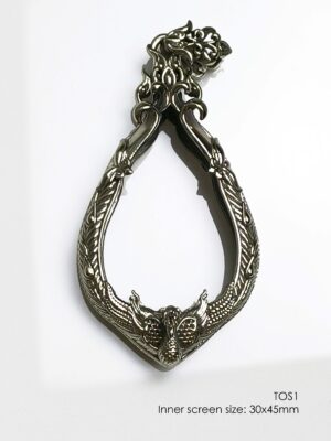 TOS1Whitebrass Tosbaramee amulet casing 30x45mm