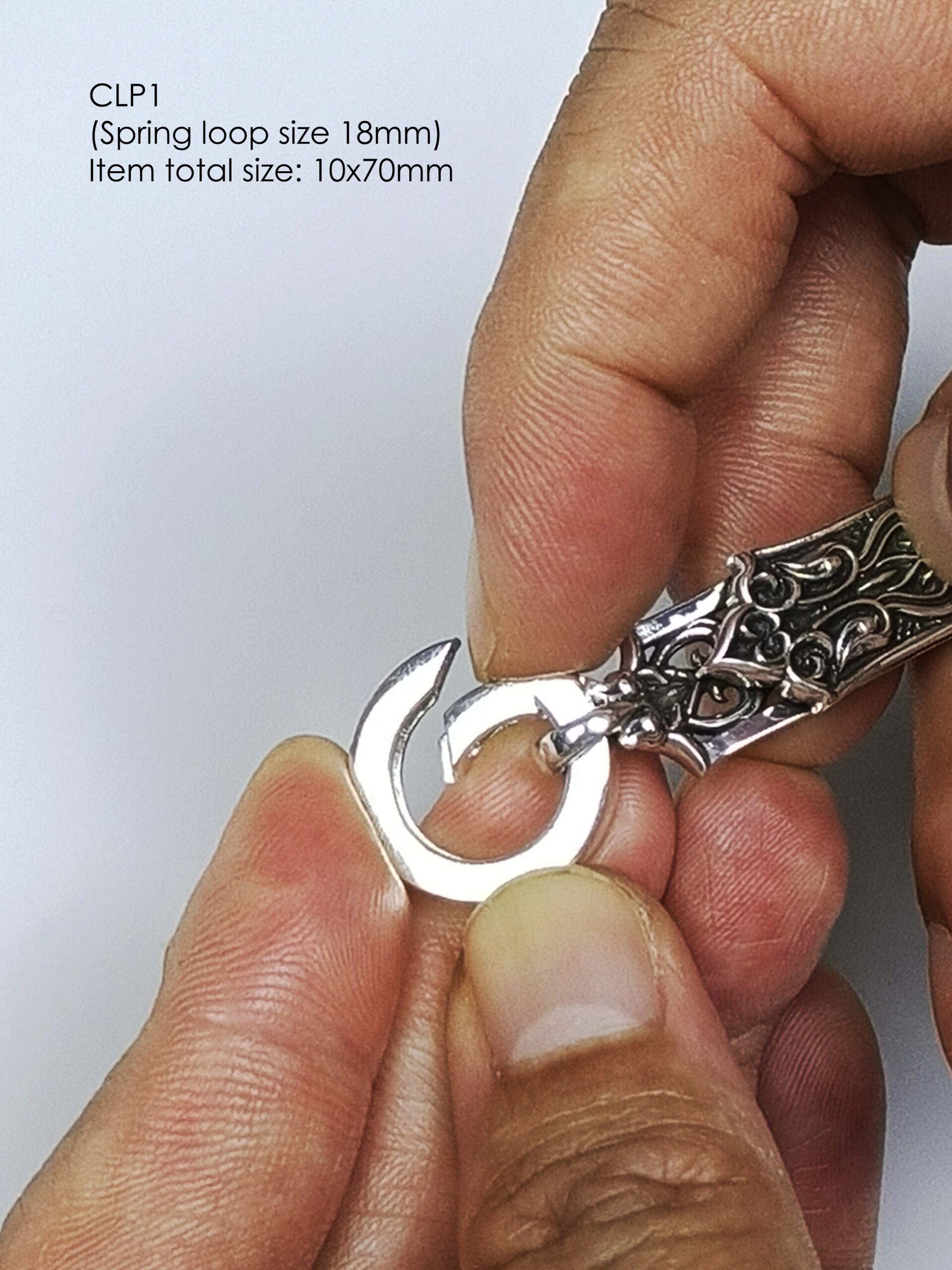 CLP1Silver925 amulets clip size 10x70mm - Image 5