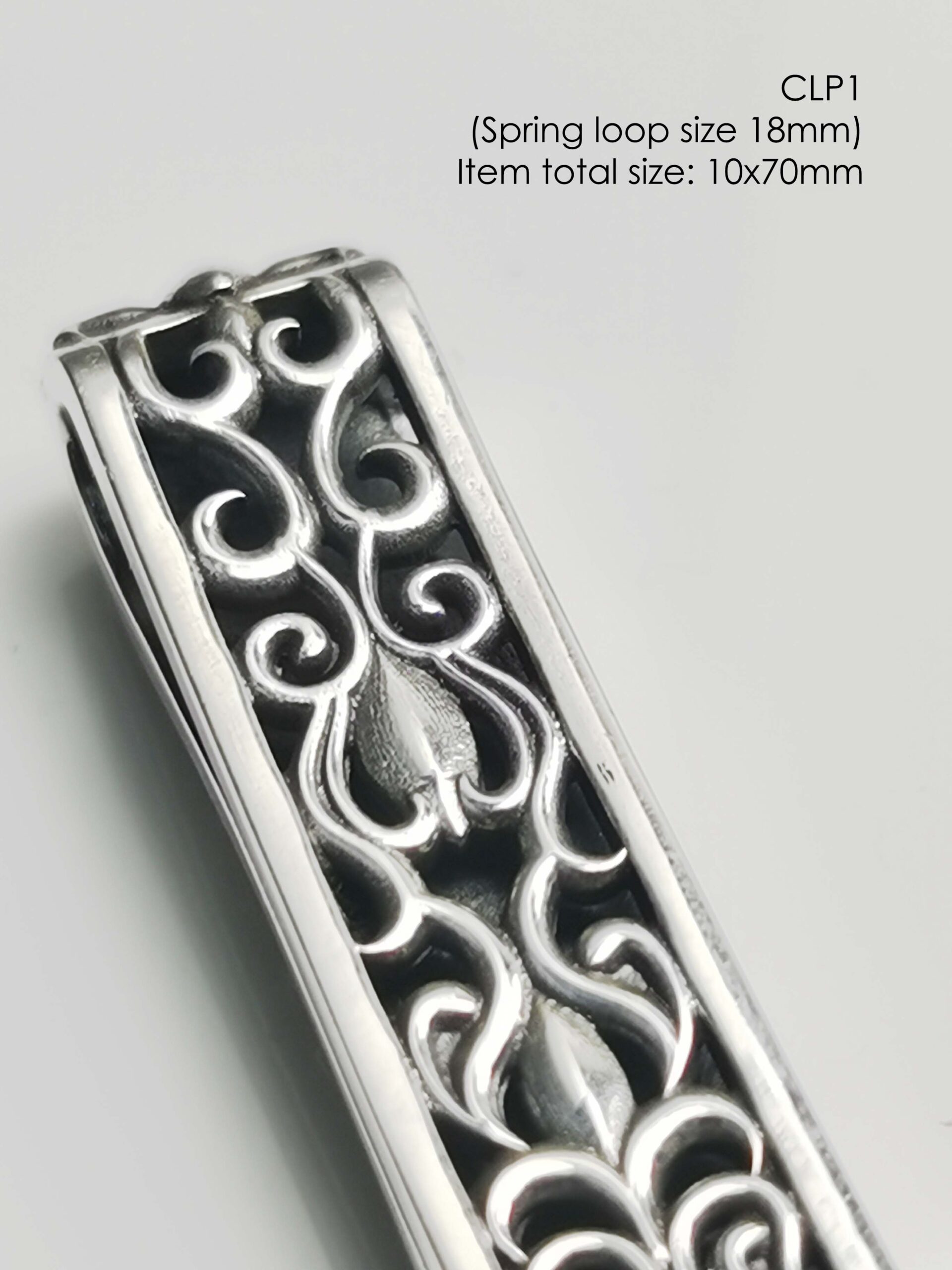 CLP1Silver925 amulets clip size 10x70mm - Image 8