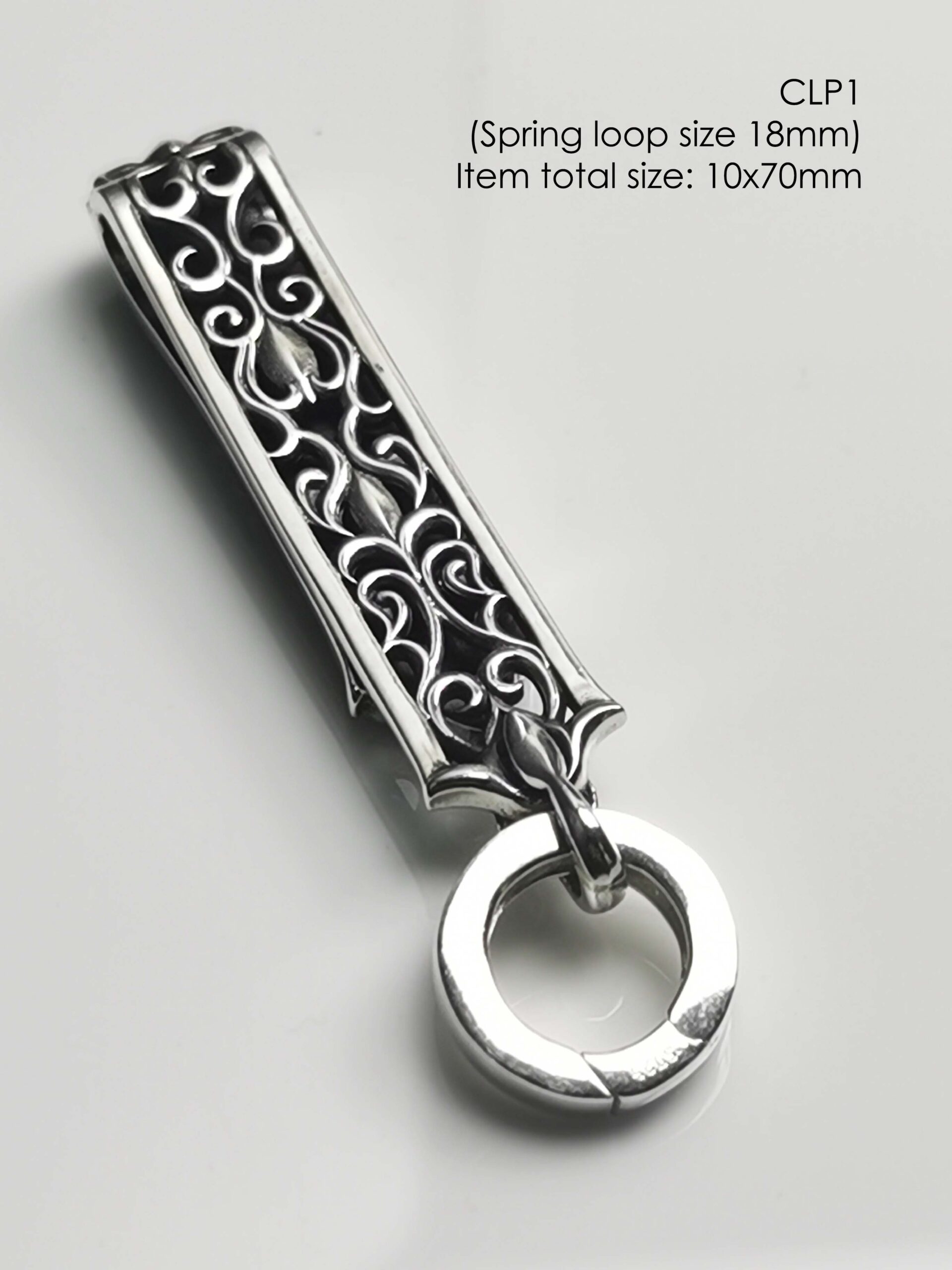 CLP1Silver925 amulets clip size 10x70mm - Image 7