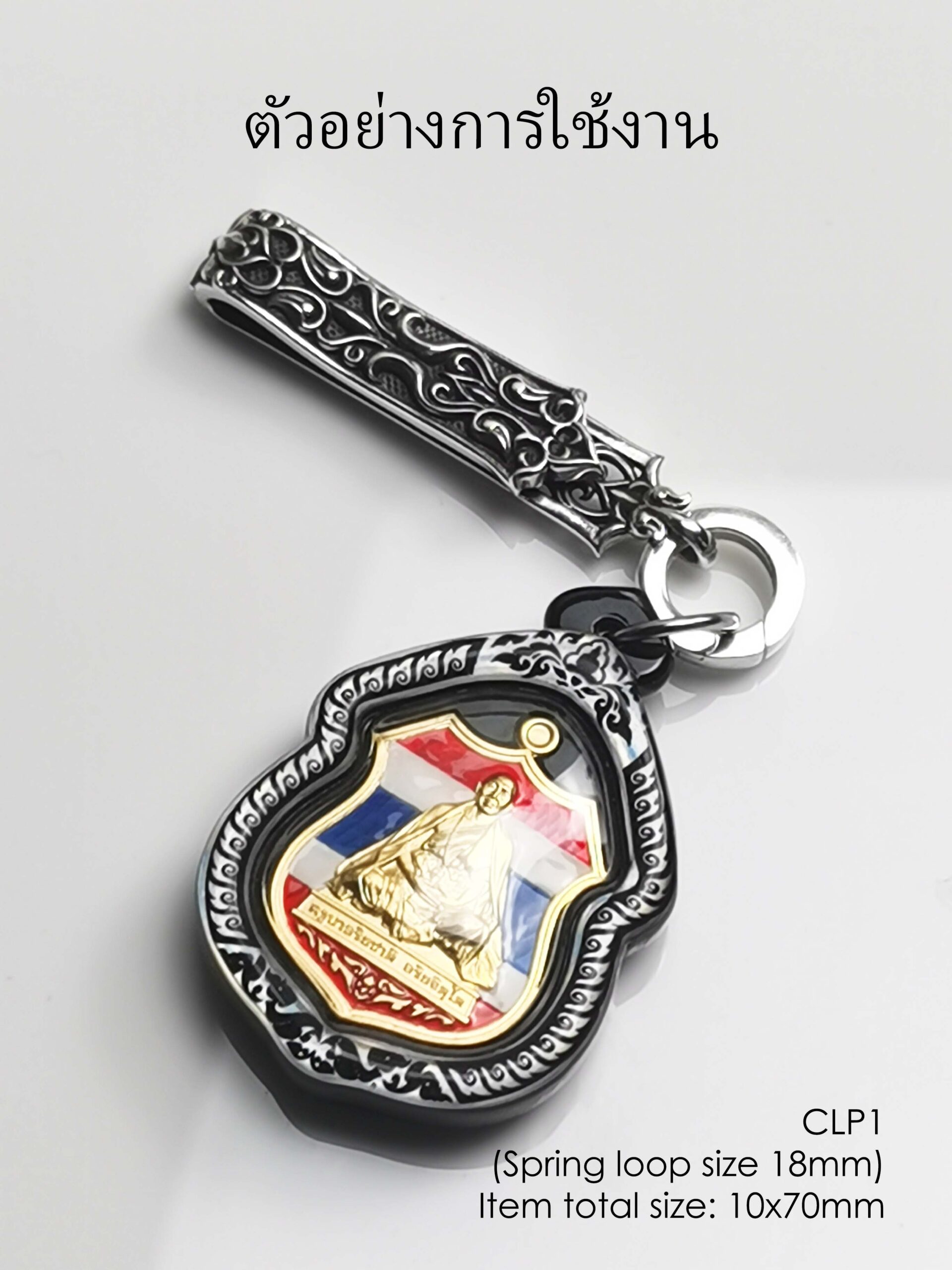 CLP1Silver925 amulets clip size 10x70mm - Image 6