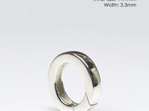 SPRING Bar Round Silver925 size 18mm สปริงเงินแท้925 กลม