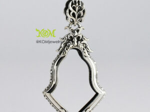 JMP2Silver925 Jumpee Pim Lek amulet casing 20x30mm