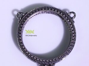 PS3RND31Whitebrass round amulet casing inner diameter 31mm