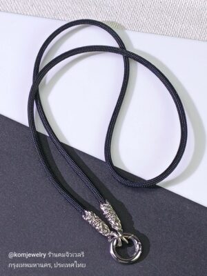 KOM Dahlia whitebrass rope necklace with classic spring