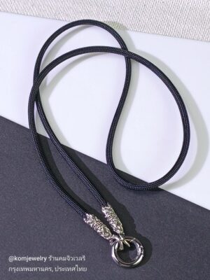 KOM Dahlia whitebrass rope necklace with classic spring