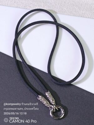 KOM Dahlia whitebrass rope necklace with classic spring