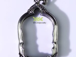 NPANWhitebrass Sema Nang Pan amulet casing 28x44mm