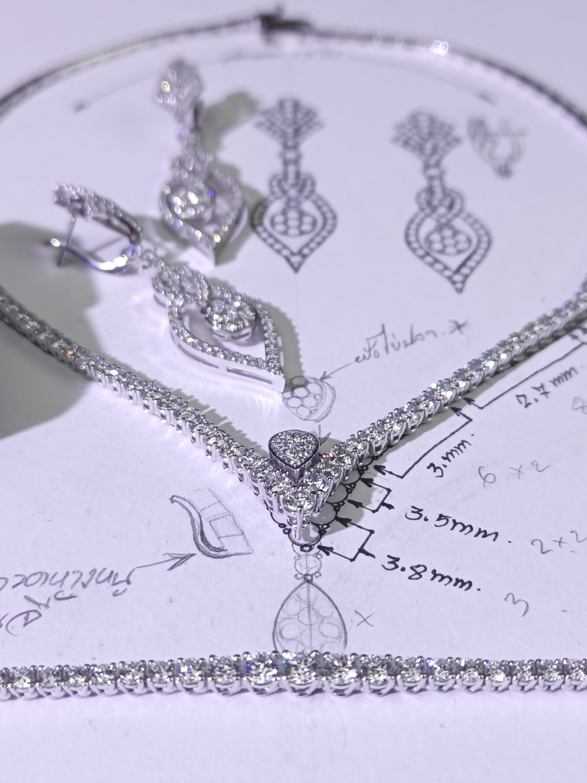 Package 1 set 5pieces custom jewelry design sketch service - แพคเกจ 1 ชุด 5ชิ้น ออกแบบเครื่องประดับ งานแฮนด์สเก็ตช์ (Hand Sketch)ตามบรีฟของลูกค้า สามารถนำไปประยุกต์ขึ้นตัวเรือนจริงได้ - Image 10