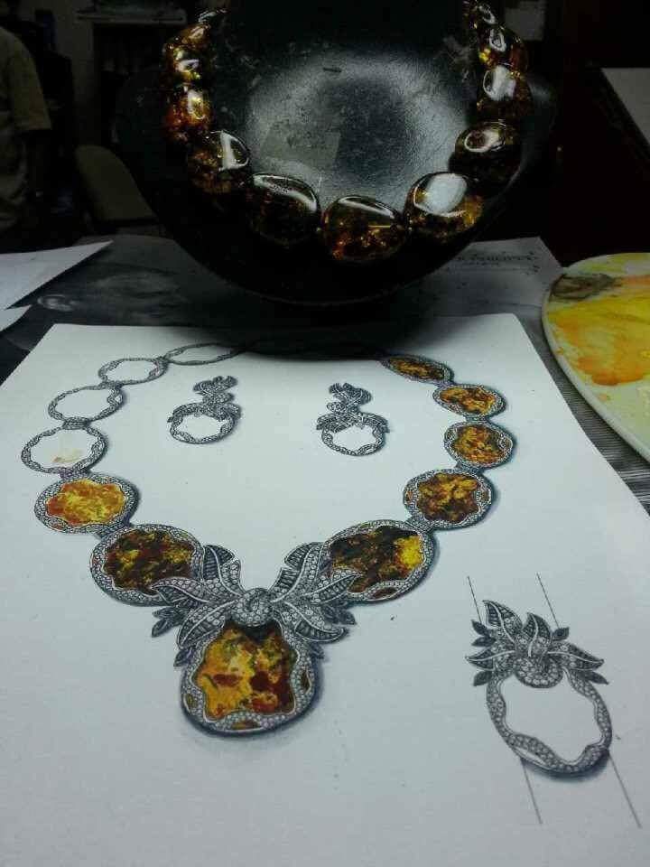 Package 1 set 5pieces custom jewelry design sketch service - แพคเกจ 1 ชุด 5ชิ้น ออกแบบเครื่องประดับ งานแฮนด์สเก็ตช์ (Hand Sketch)ตามบรีฟของลูกค้า สามารถนำไปประยุกต์ขึ้นตัวเรือนจริงได้ - Image 5
