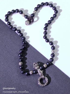 Guardian Onyx Strand Short Necklace | KOMjewelry