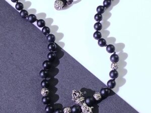 Guardian Onyx Strand Short Necklace | KOMjewelry