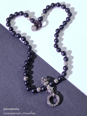 Guardian Onyx Strand Short Necklace | KOMjewelry