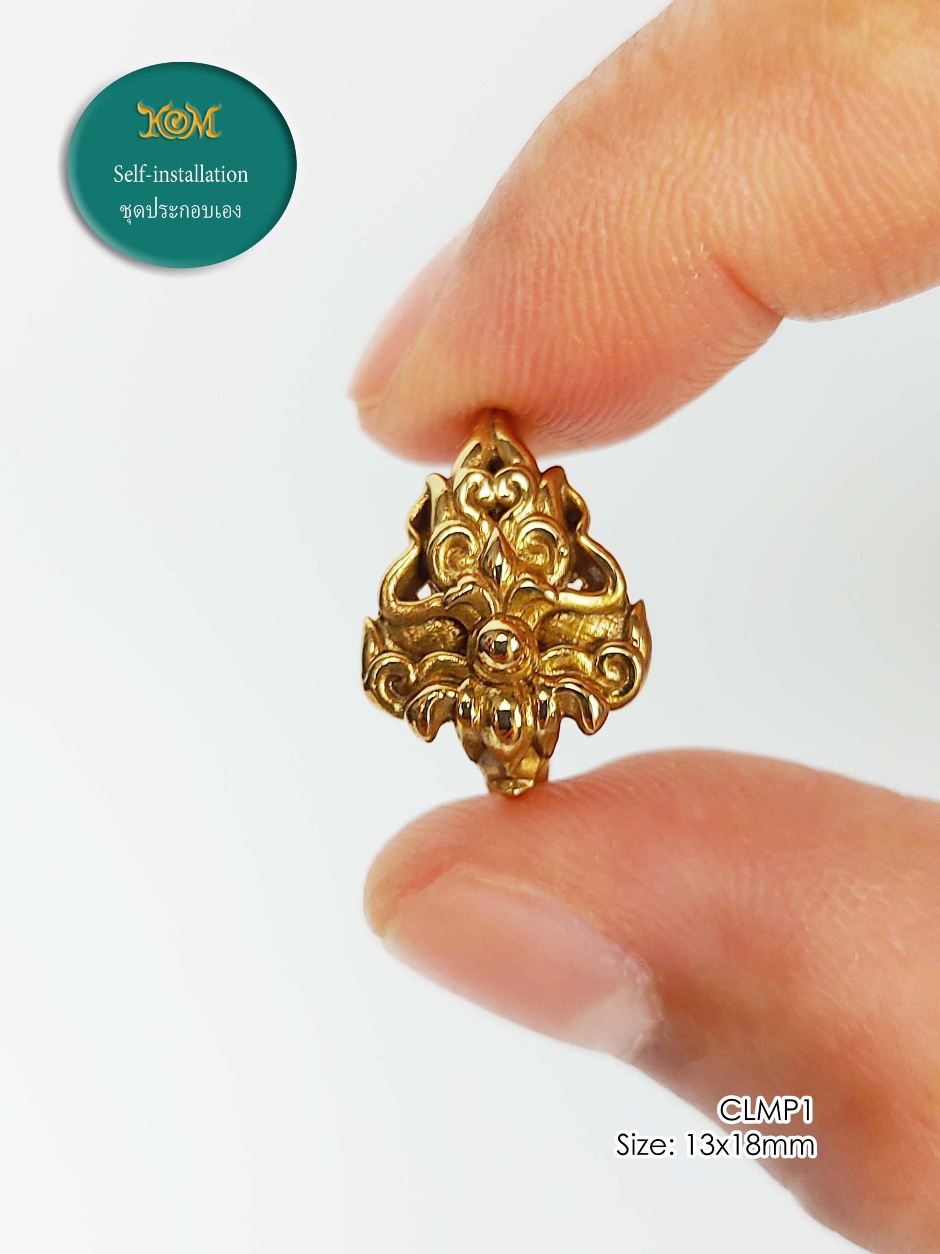 CLMP1GoldenBronze amulet casing clamp self-installation