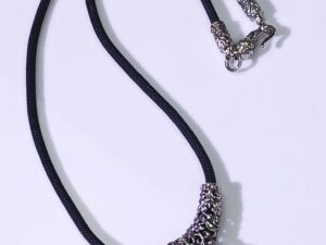 DUMRONG-4MM whitebrass rope necklace with classic spring